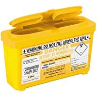 SharpsGuard CUbo- 1 litro- amarillo- Pack de 2